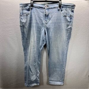 Old Navy Boyfriend Fit Jeans Womens 18W Plus Blue Stretch Denim Comfy 2781